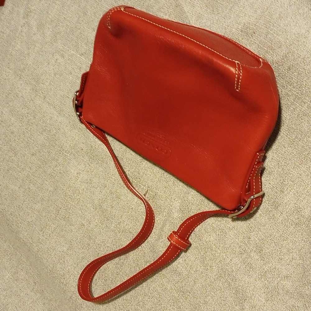 Coach Small Purse - Red Leather